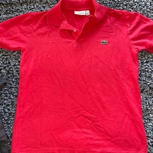 Lacoste coral tshirt size medium